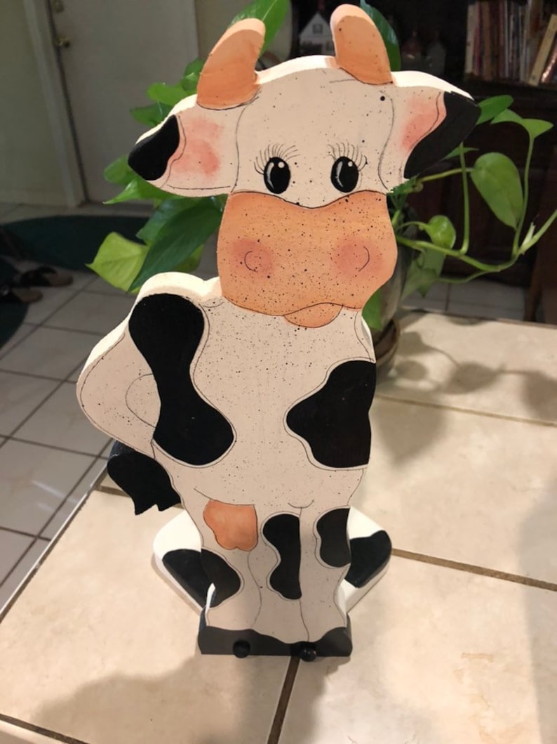 Holstein Cow Paper Towel Holder