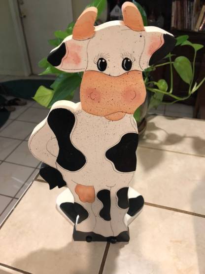 Holstein Cow Paper Towel Holder