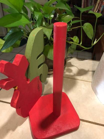 Red Rooster Paper Towel Holder