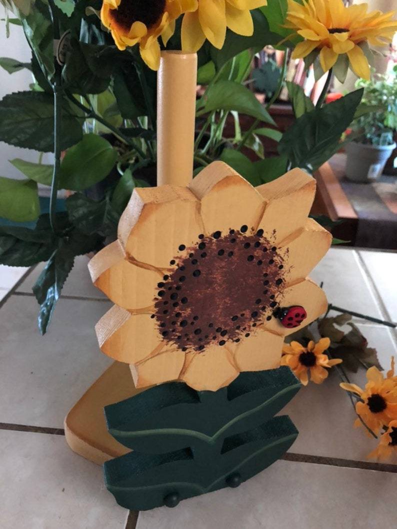 Sunflower Paper Towel Holder