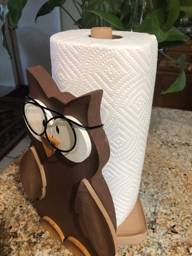 Cute Owl Paper Towel Holder