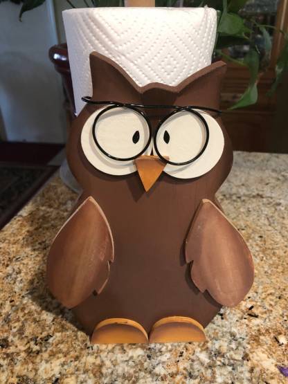 Cute Owl Paper Towel Holder