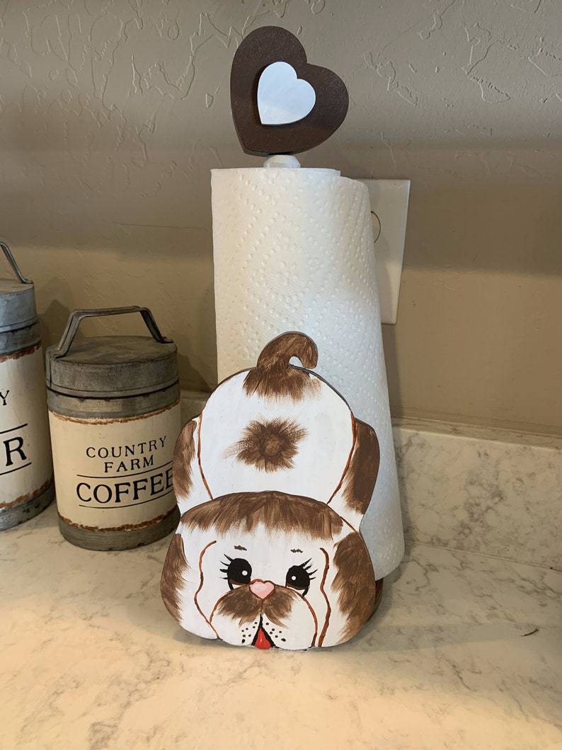 Puppy Dog Paper Towel Holder