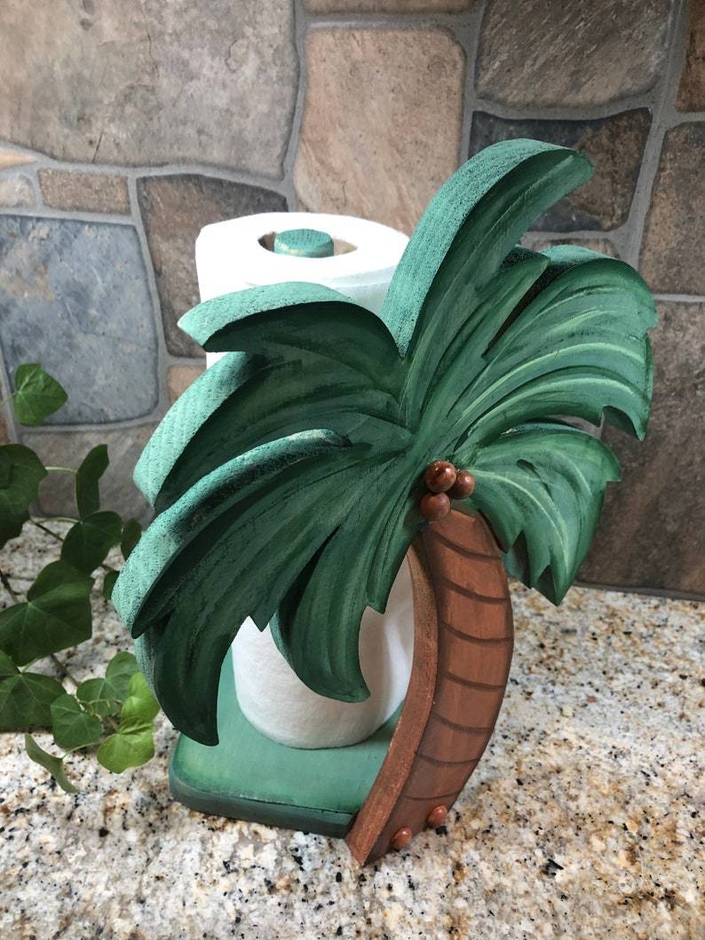 Palm Tree Paper Towel Holder