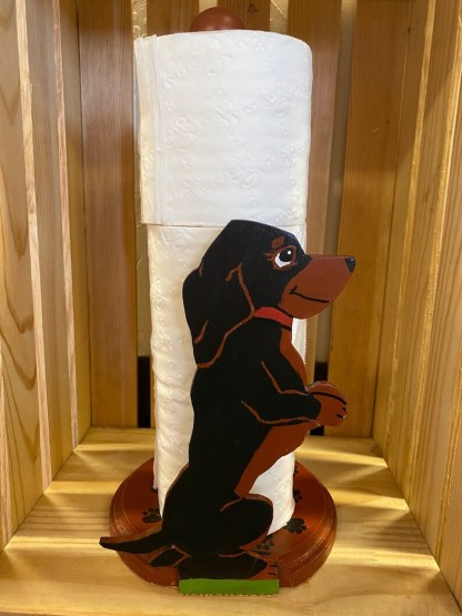 Dachshund Dog Paper Towel Holder