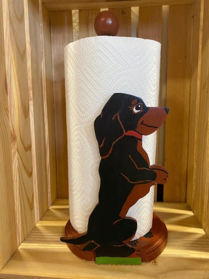 Dachshund Dog Paper Towel Holder