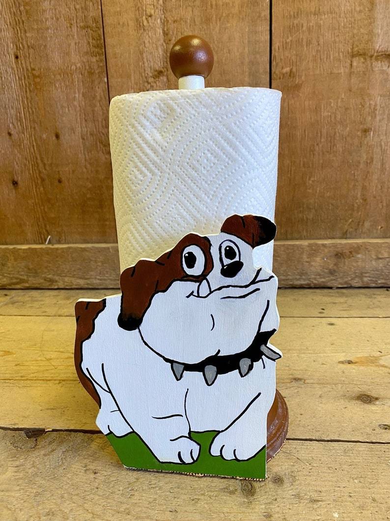 Adorable Dog Paper Towel Holder 