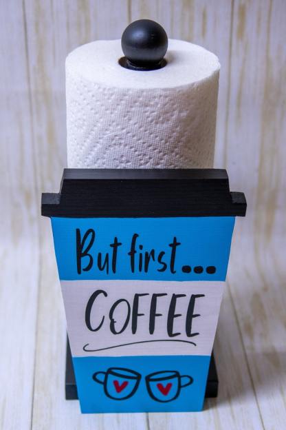 Coffee Paper Towel Holder（Blue ， Brown，Grey ）