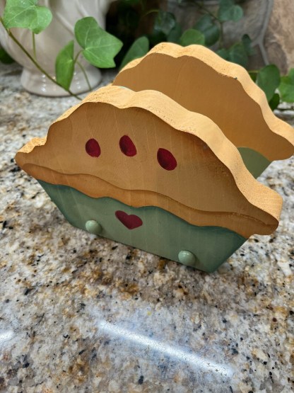 Green Pie Paper Towel Holder