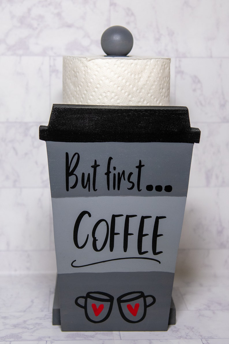 Coffee Paper Towel Holder（Blue ， Brown，Grey ）