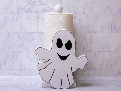 White Ghost Paper Towel Holder