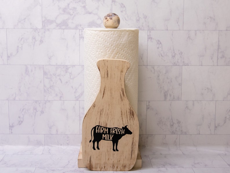 Milk Bottle Paper Towel Holder