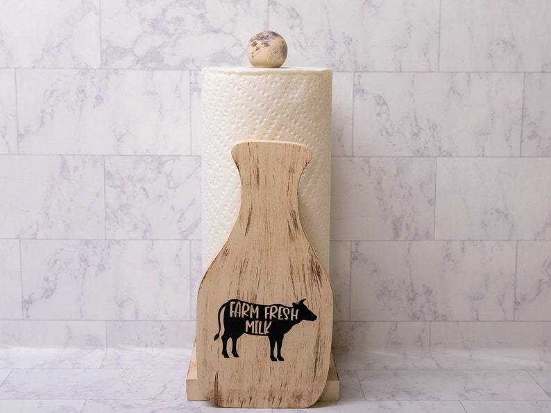 Milk Bottle Paper Towel Holder