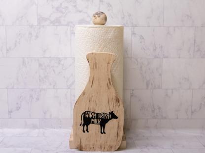 Milk Bottle Paper Towel Holder