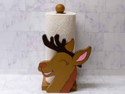 Smiling Elk Paper Towel Holder