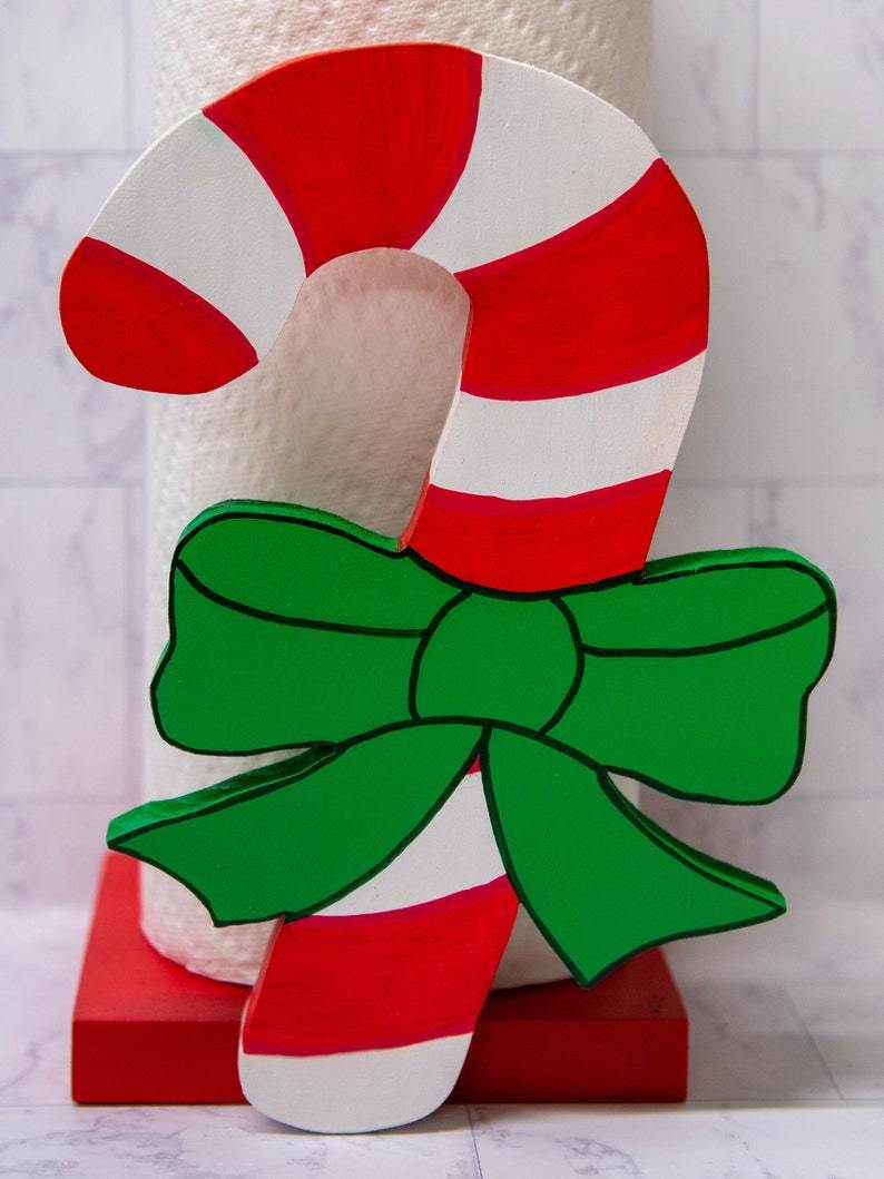 Christmas Candy Canes Paper Towel Holder