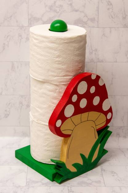 Cute Mushrooms Paper Towel Holder