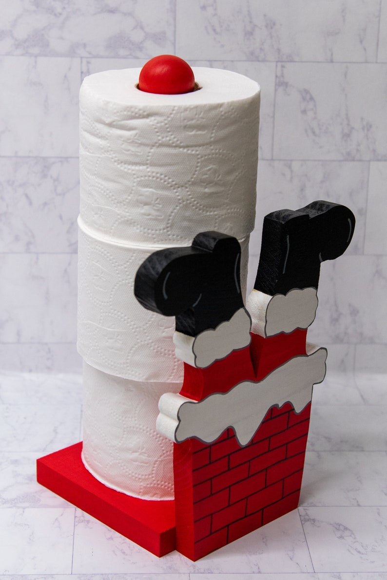 Santa Claus Is Coming Paper Towel Holder