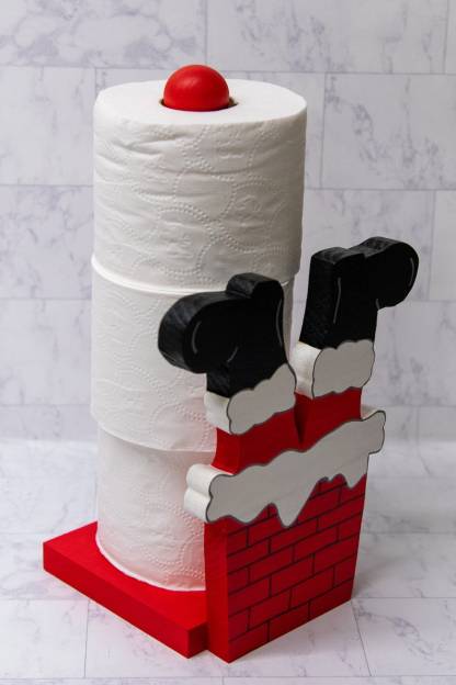 Santa Claus Is Coming Paper Towel Holder