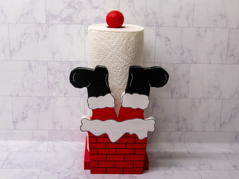 Santa Claus Is Coming Paper Towel Holder