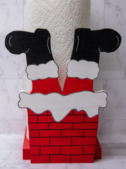 Santa Claus Is Coming Paper Towel Holder