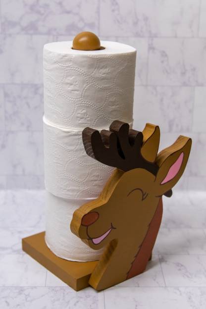 Smiling Elk Paper Towel Holder
