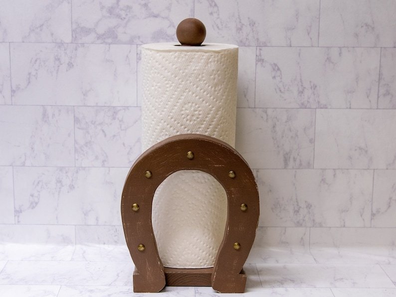 Horseshoe Paper Towel Holder