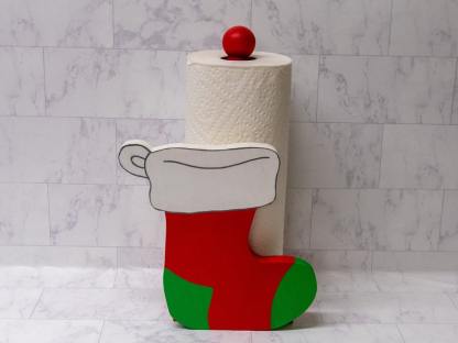 Christmas Socks Paper Towel Holder