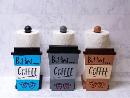 Coffee Paper Towel Holder（Blue ， Brown，Grey ）