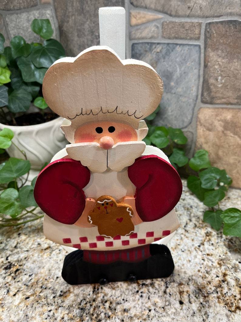 Santa Claus Chef Strawberry Paper Towel Holder