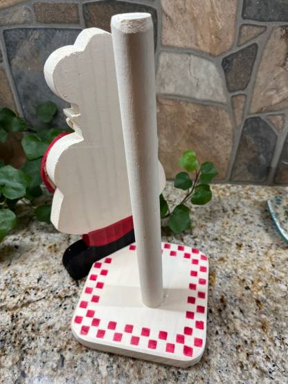 Santa Claus Chef Strawberry Paper Towel Holder