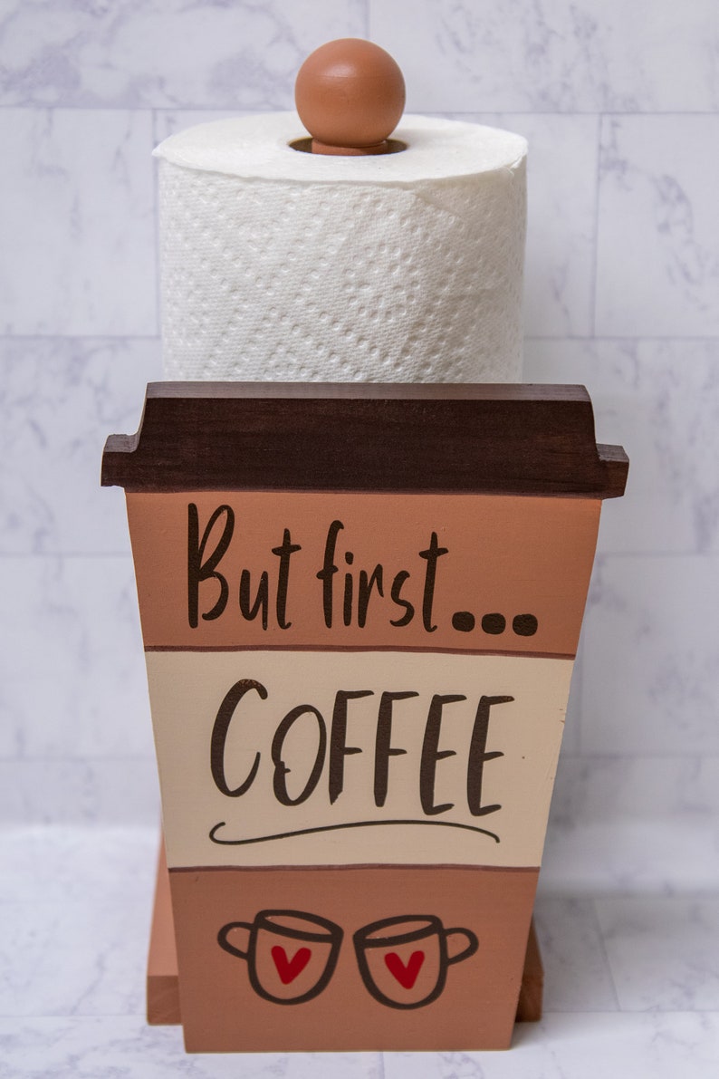 Coffee Paper Towel Holder（Blue ， Brown，Grey ）
