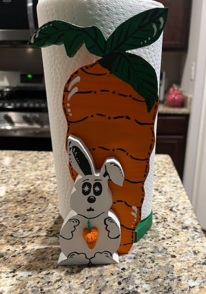 Naughty Turnip Rabbit paper Towel Holder