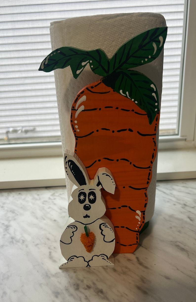 Naughty Turnip Rabbit paper Towel Holder