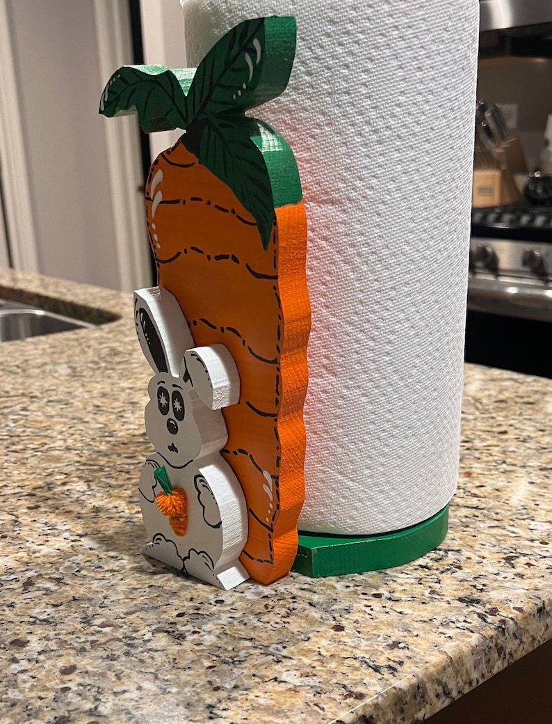 Naughty Turnip Rabbit paper Towel Holder
