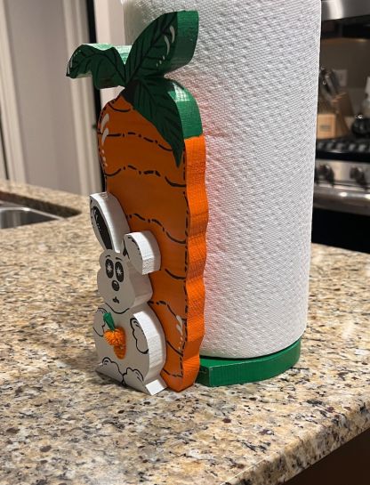 Naughty Turnip Rabbit paper Towel Holder