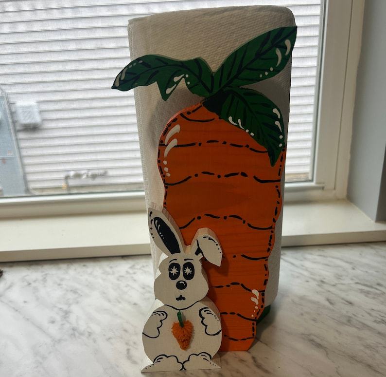 Naughty Turnip Rabbit paper Towel Holder