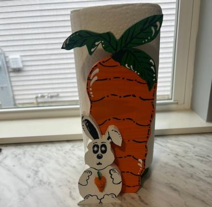 Naughty Turnip Rabbit paper Towel Holder