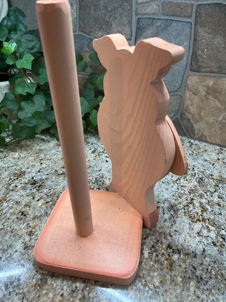 Shy Pink Pig Paper Towel Holder