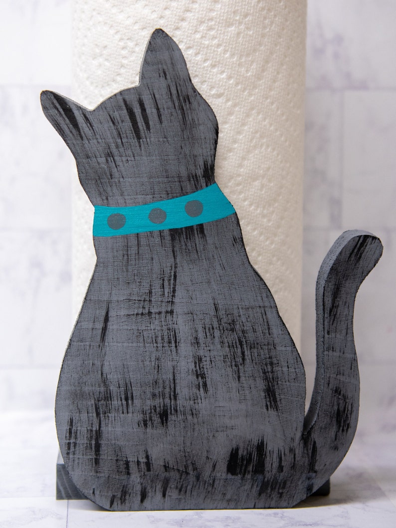 Waiting Cat Paper Towel Holder