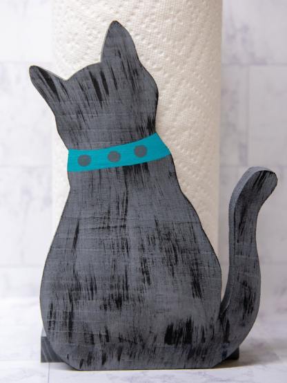 Waiting Cat Paper Towel Holder