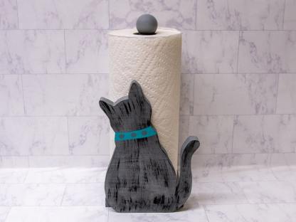 Waiting Cat Paper Towel Holder