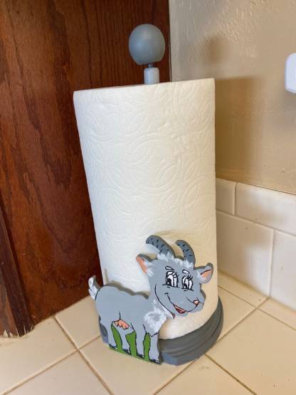 Adorable Goat Paper Towel Holder
