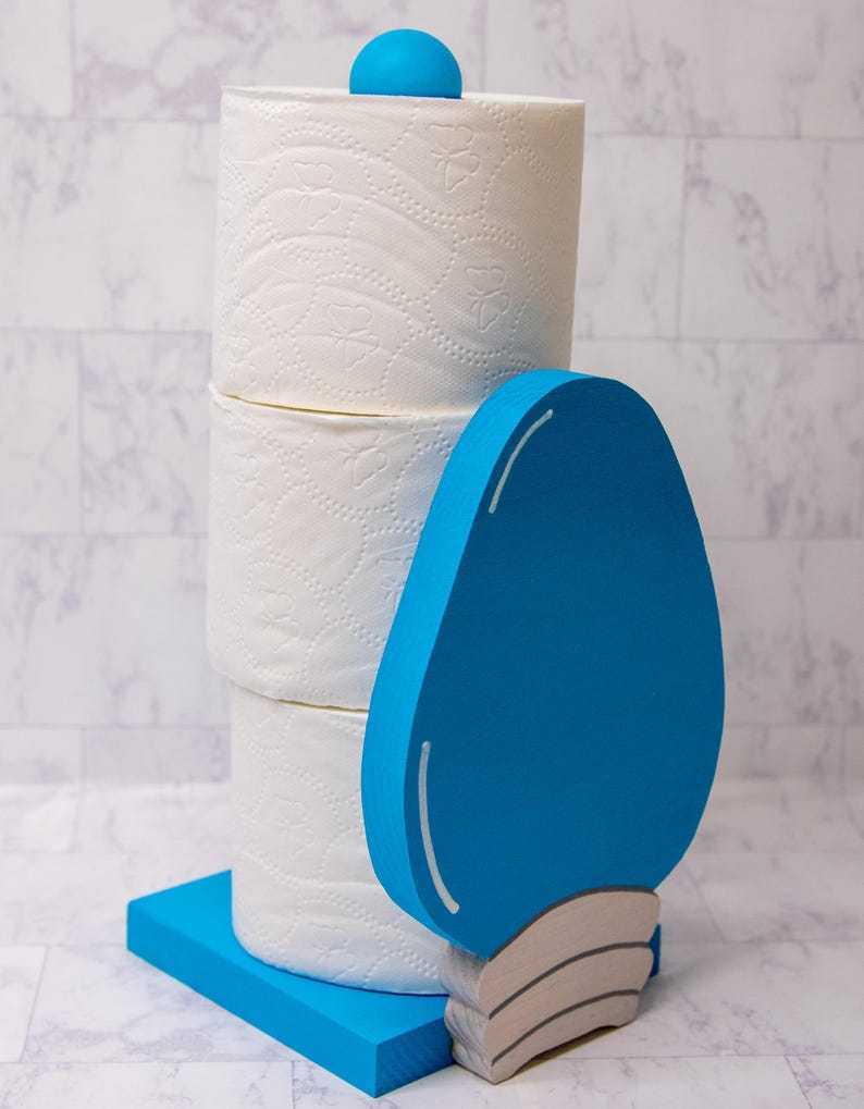 Christmas Light Bulb Paper Towel Holder ( Green, Red , Blue )