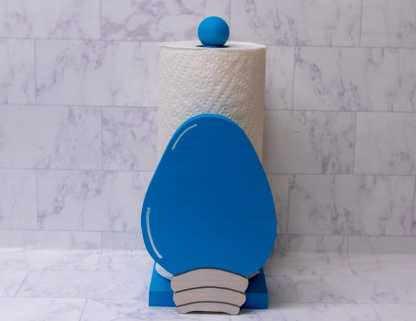 Christmas Light Bulb Paper Towel Holder ( Green, Red , Blue )