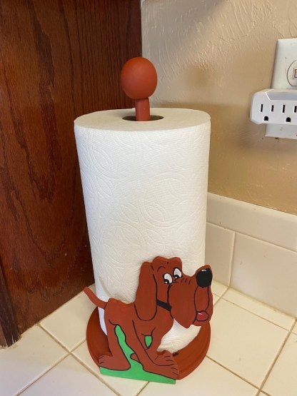 Adorable Blood Hound Dog Paper Towel Holder