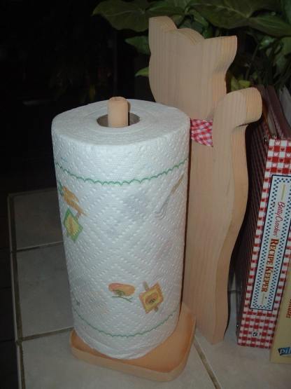 Orange Tabby Paper Towel Holder