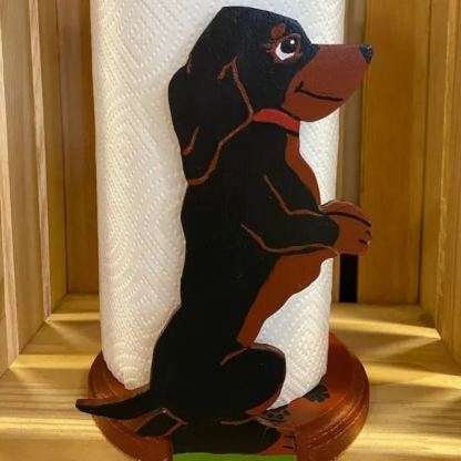 Dachshund Dog Paper Towel Holder