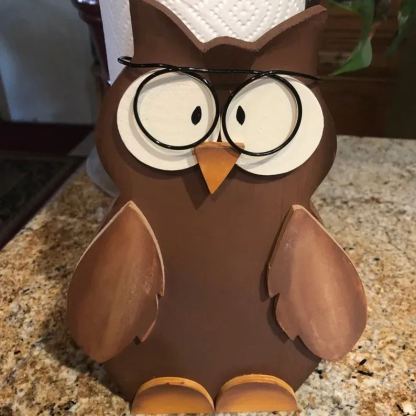 Cute Owl Paper Towel Holder