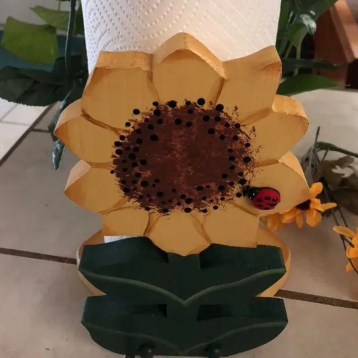 Sunflower Paper Towel Holder